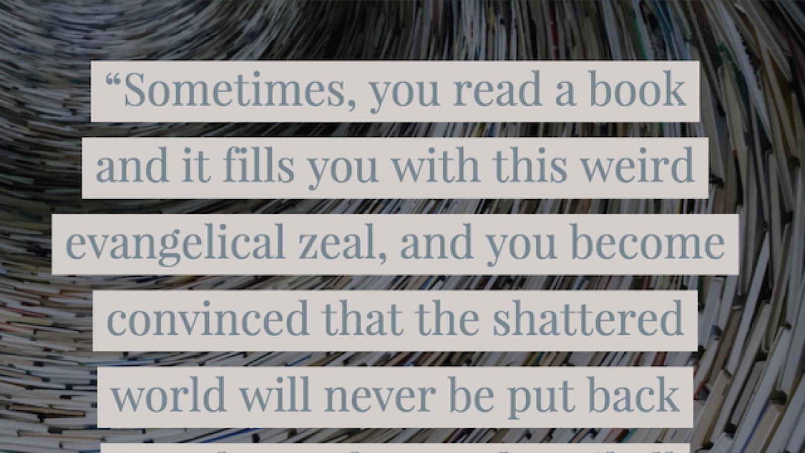 designed version of quote by John Green