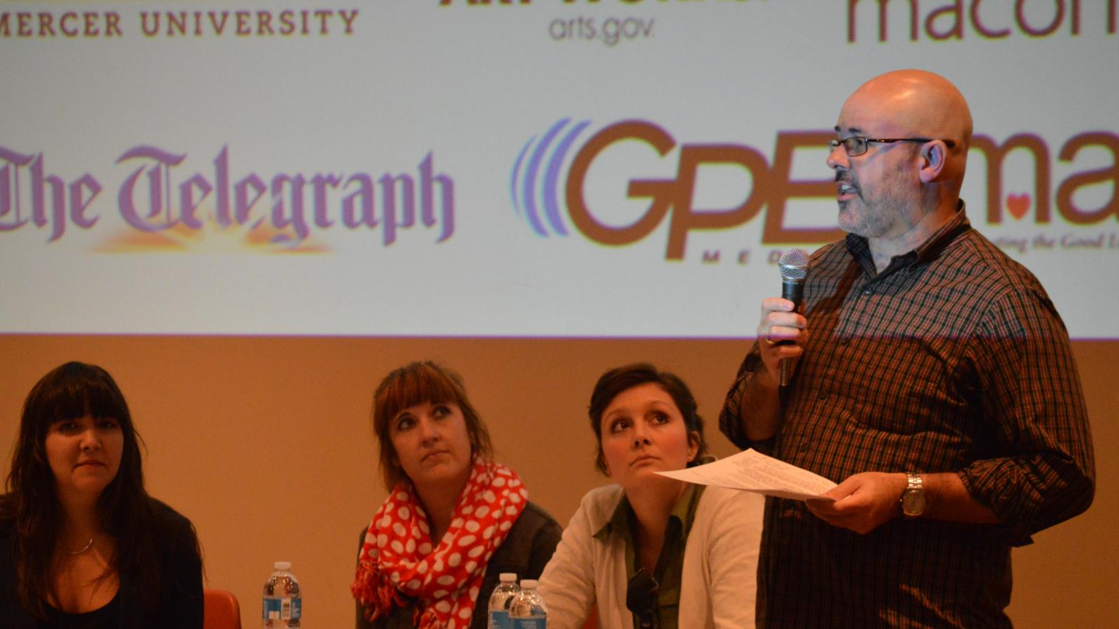 arts journalism panel discussion in Macon, Georgia