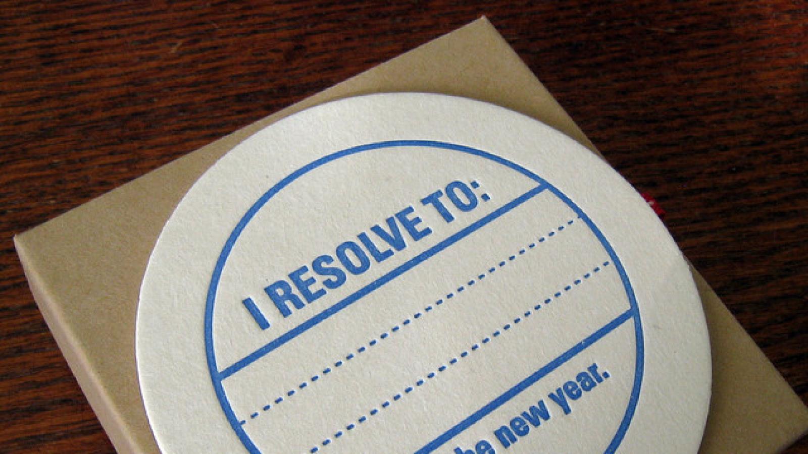 New Year's Resolution Coasters