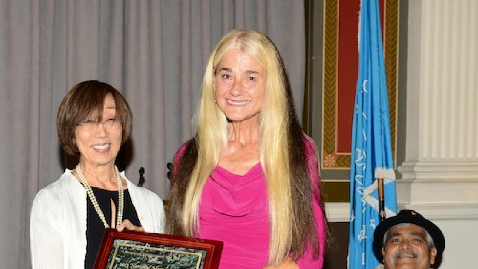 Joan Shigekawa, Sheila Kay Adams, and Chunky Sanchez