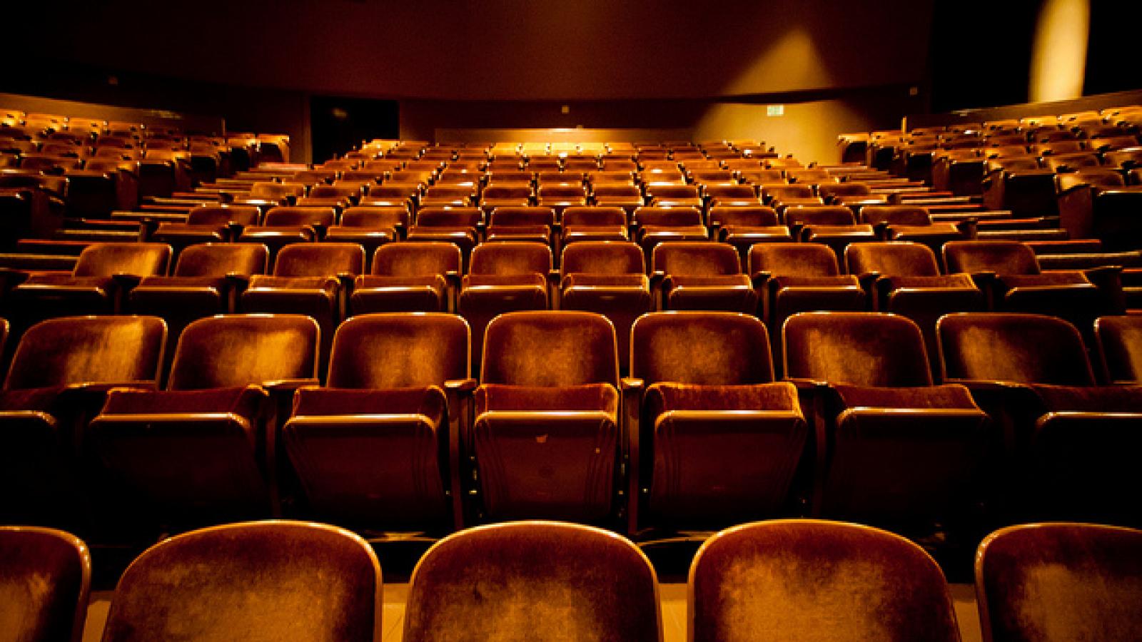 Rows of theater seats Rows of theater seats