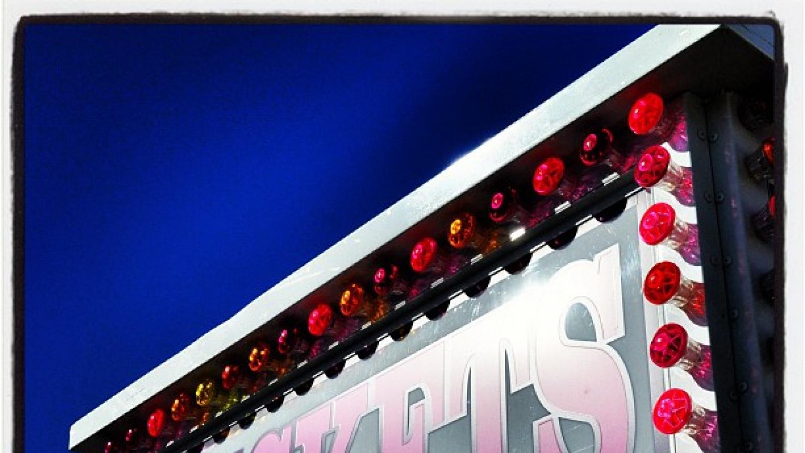 Ticket booth sign