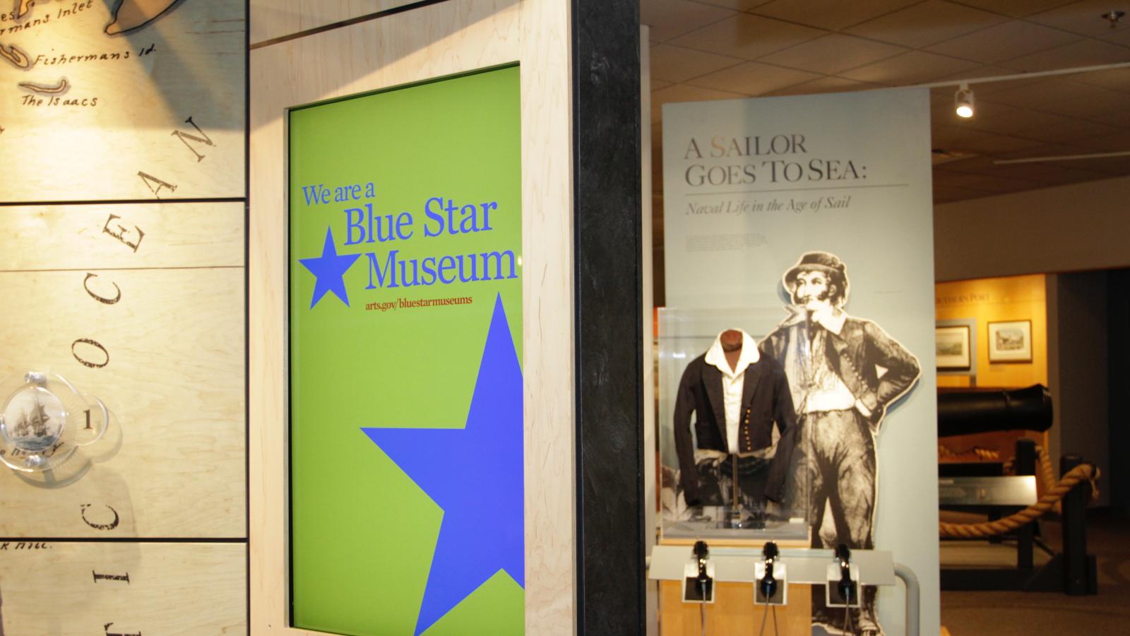A exhibit inside Hampton Roads Naval Museum.