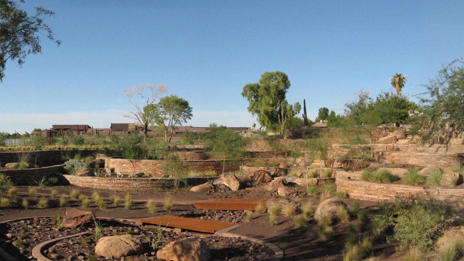 Environmental artwork in Arizona desert. 