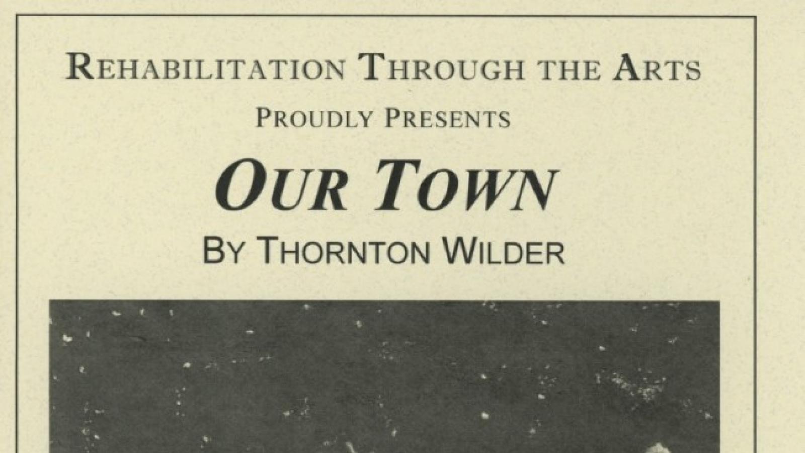 The program cover of a recent production of "Our Town "staged at Sing Sing Correctional Facility. Image courtesy of Howard Sherman