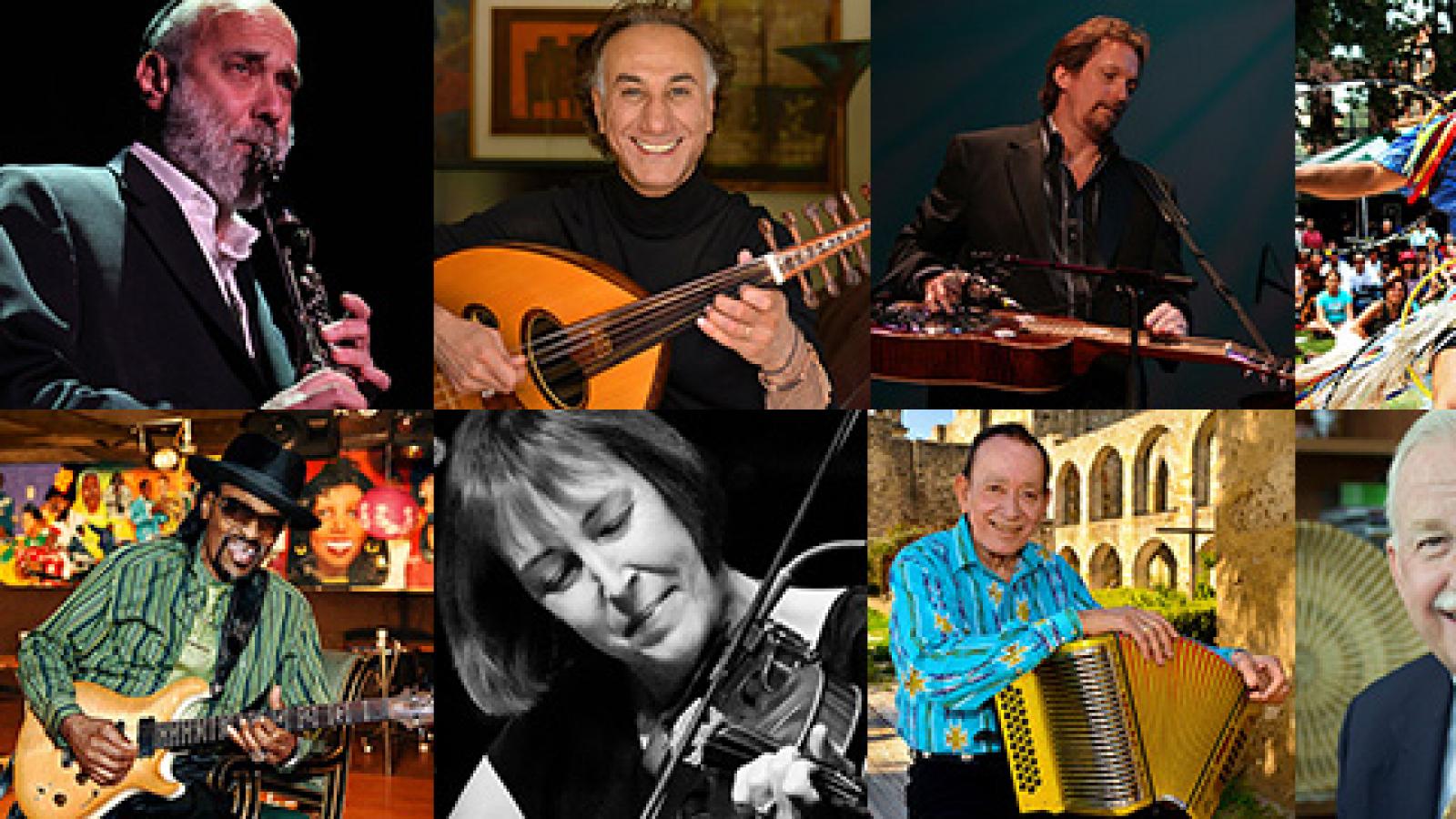 A collage of former NEA National Heritage Fellows.