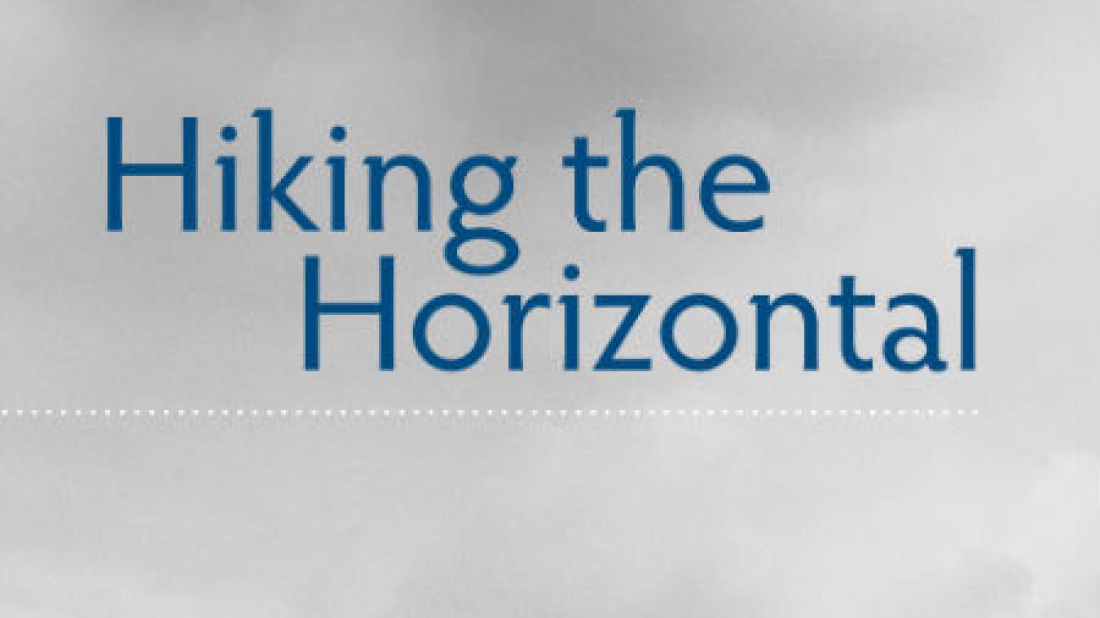 Book cover of "Hiking the Horizontal: Field Notes from a Choreographer." Image courtesy of Wesleyan University Press.