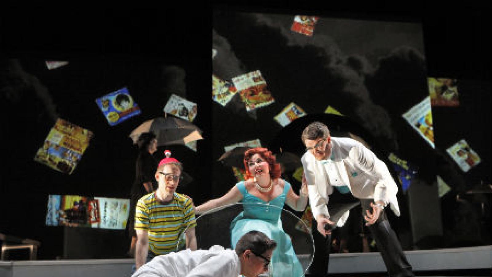 A scene from Trouble in Tahiti, performed by the Portland Opera. Photo by Corey Weaver
