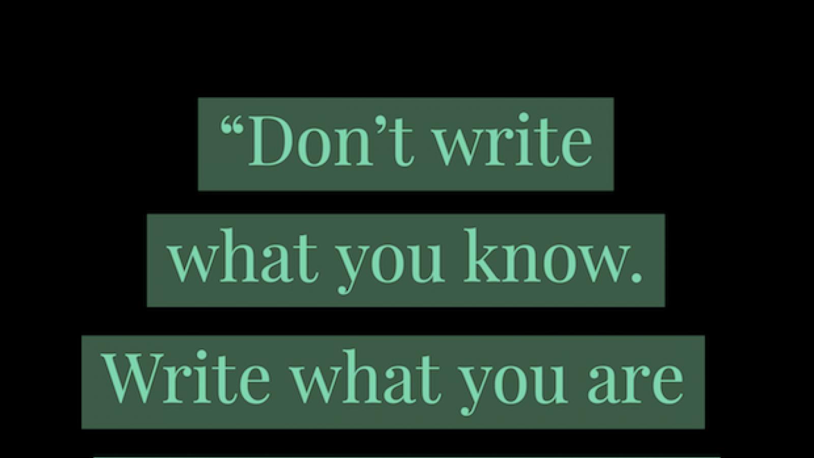 quote by Yusef Komunyakaa designed in shades of green