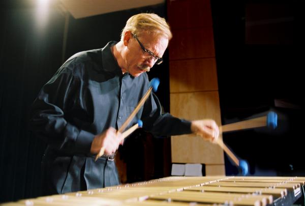 Man playing a vibraphone