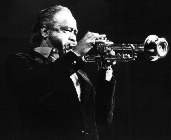 Man playing trumpet.