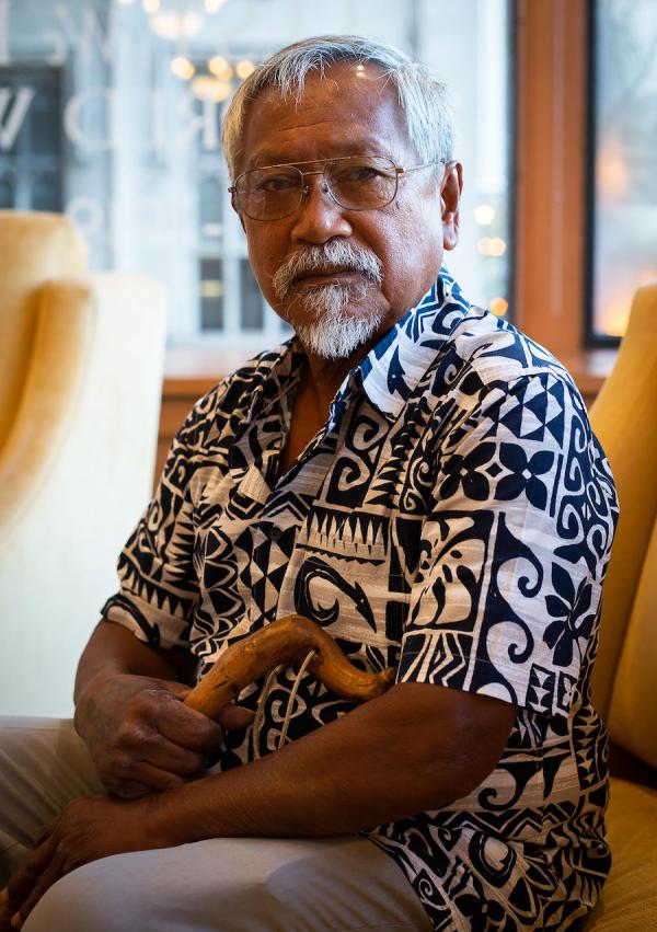 A man sitting on chair.