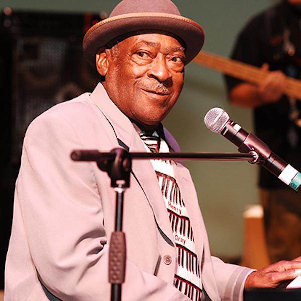 A man playing the piano.