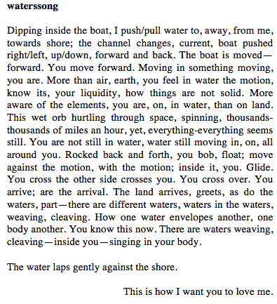 waterssong poem