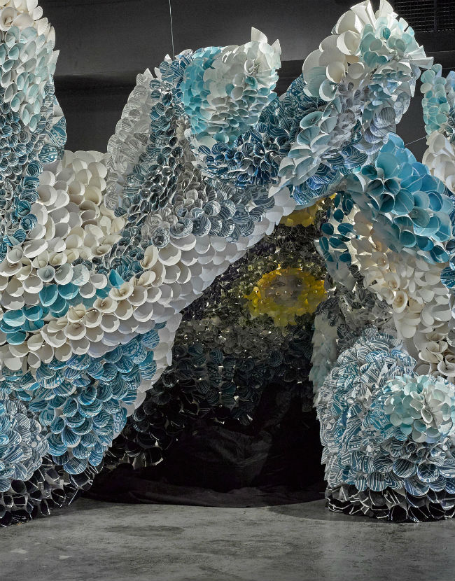 Large blue sculpture Large blue sculpture